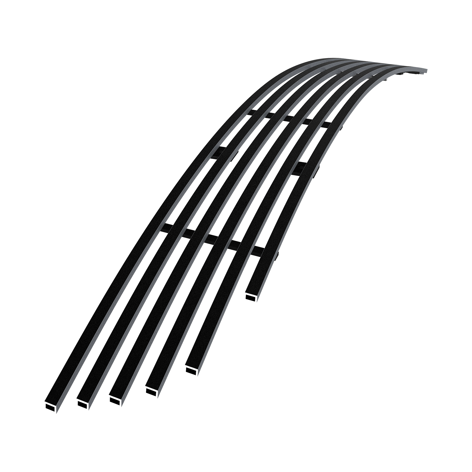 2010-2012 Ford Mustang V6 Lower Bumper Black Stainless Steel Billet Grille