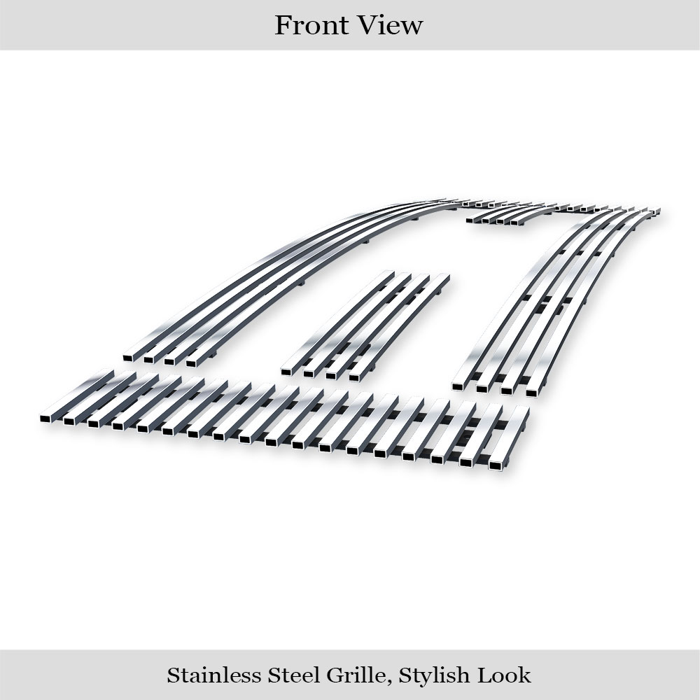 2008-2014 Ford Econoline /2008-2014 Ford E-Series Passenger MAIN UPPER Stainless Steel Billet Grille