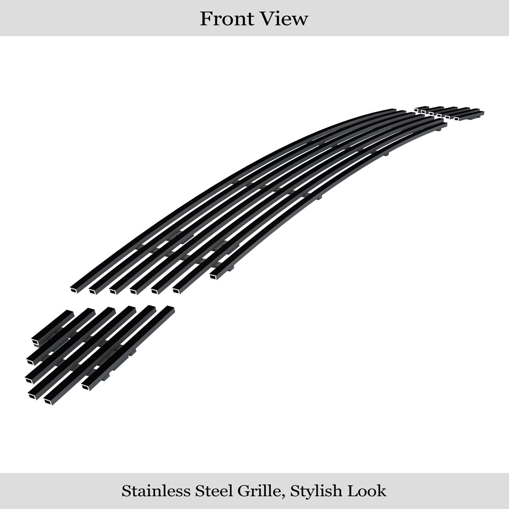 2010-2012 Ford Fusion Sport Lower Bumper Black Stainless Steel Billet Grille