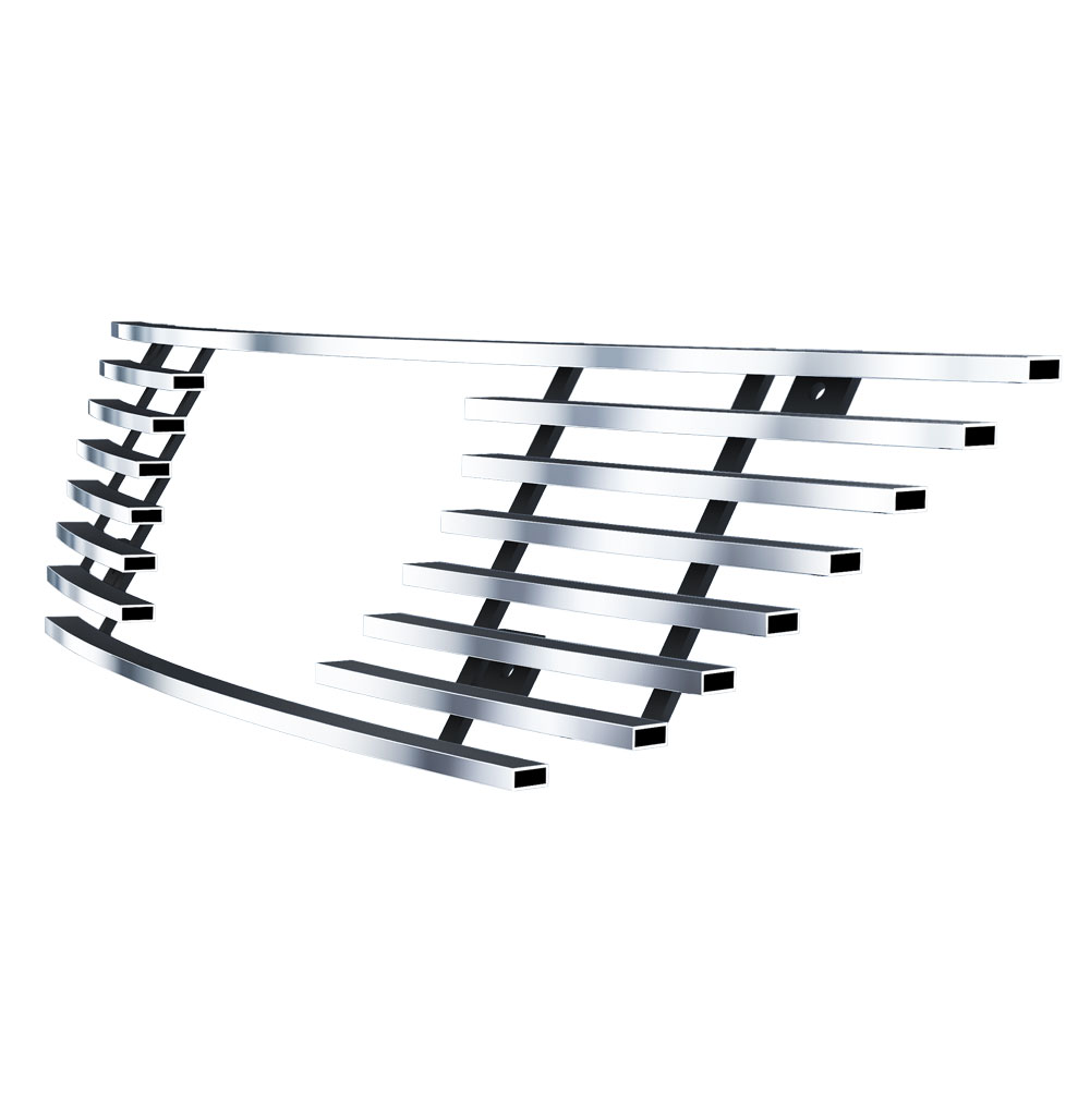 1999-2004 Ford Mustang V6 GT V8  With Logo Show Main Upper Stainless Steel Billet Grille