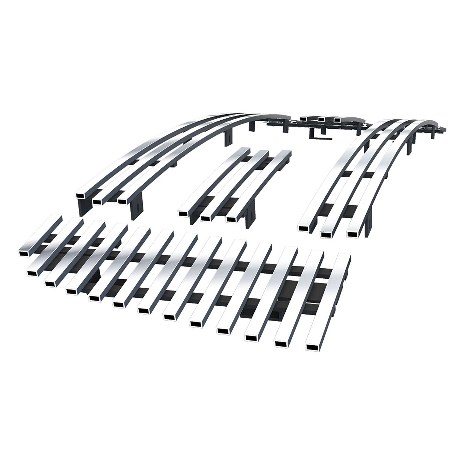 2006-2012 Ford Ranger FX4 For 6 Panel Style/2006-2012 Ford Ranger XL For 6 Panel Style/2006-2012 Ford Ranger XLT For 6 Panel Style Main Upper Stainless Steel Billet Grille