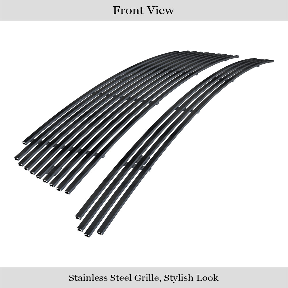 2016-2019 Ford Explorer Lower Bumper Black Stainless Steel Billet Grille