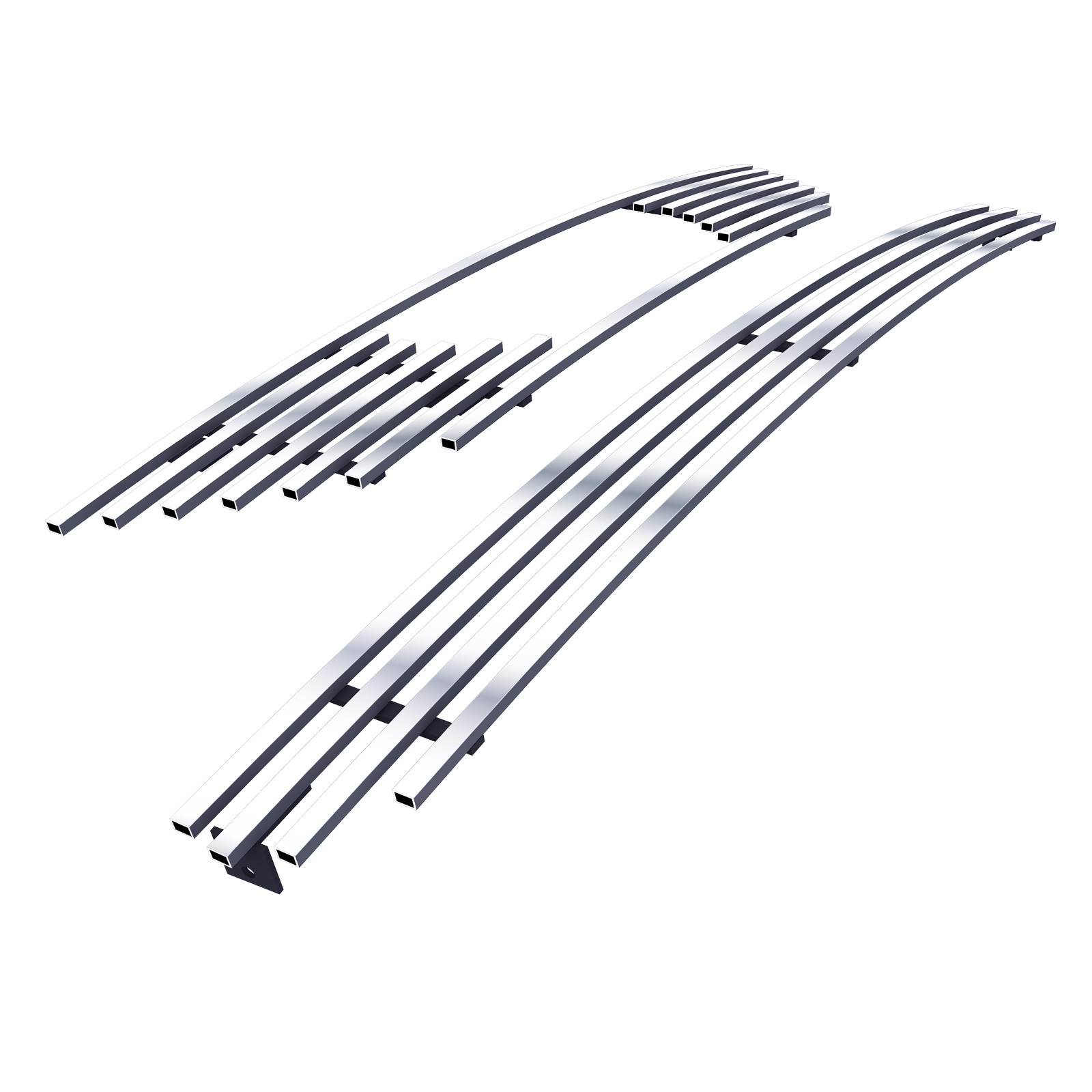 1999-2004 Ford Mustang V6 V8 GT With Logo Show Main Upper + Lower Bumper Stainless Steel Billet Grille