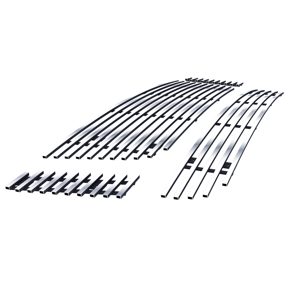 2007-2010 Ford Explorer Sport Trac Not For Adrenalin Main Upper + Lower Bumper Stainless Steel Billet Grille