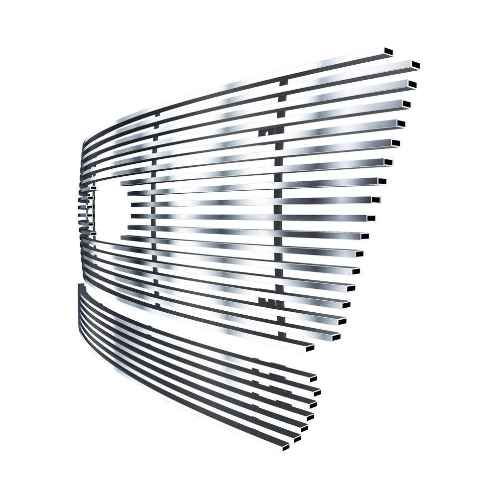 2004-2005 Ford F-150 (With OE Honeycomb Style Grille/ Not for Bar Style) MAIN UPPER + LOWER BUMPER Stainless Steel Billet Grille