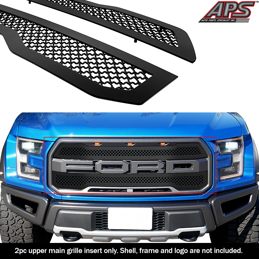 2017-2020 Ford F-150 Raptor Main Upper Black Wire Mesh Grille