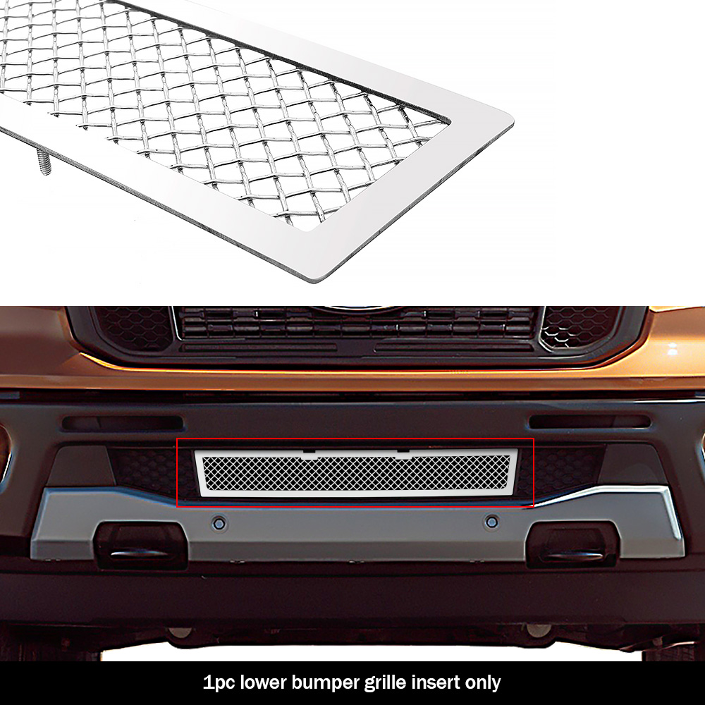 2019-2023 Ford Ranger Without Adaptive Cruise Control Lower Bumper Wire Mesh Grille