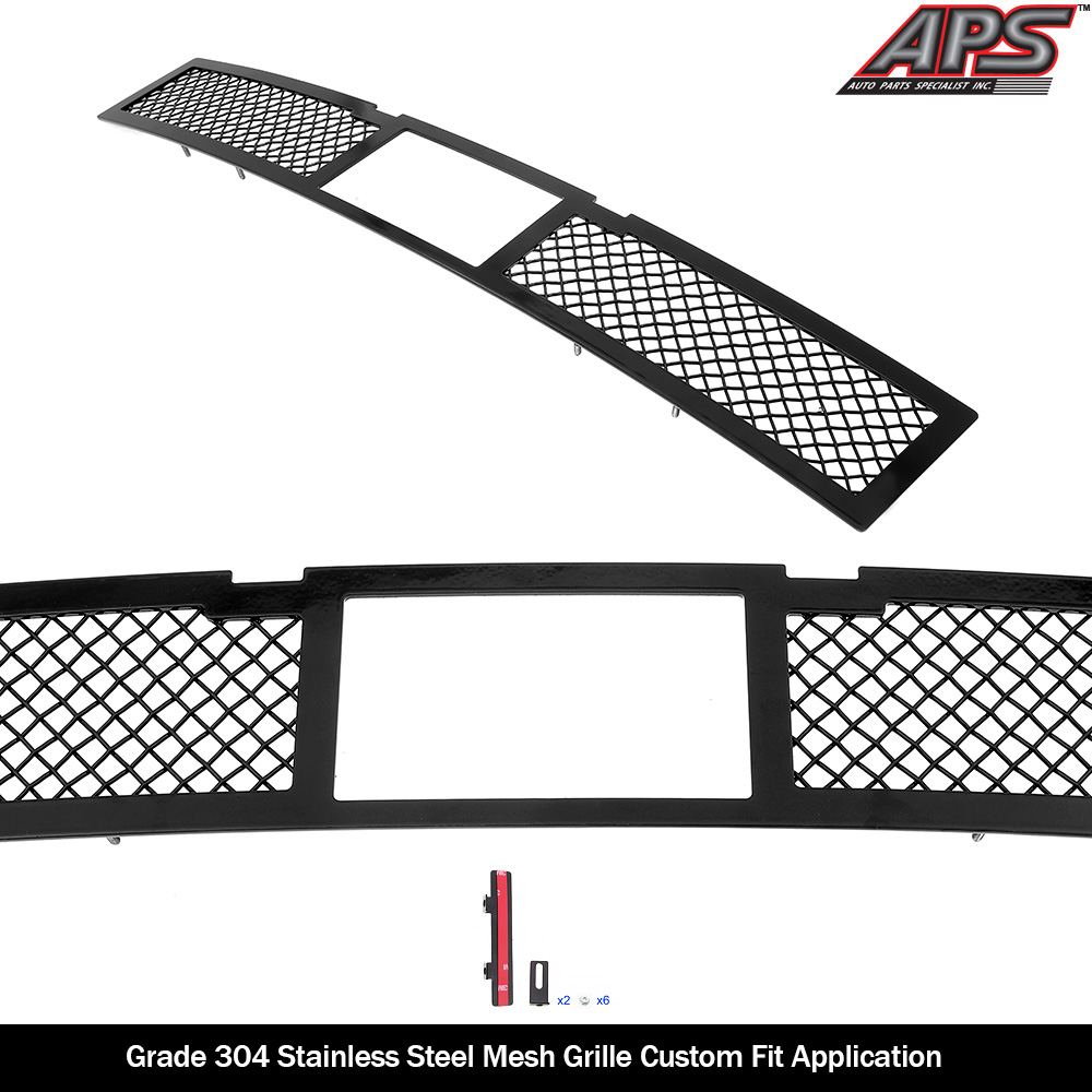 2019-2023 Ford Ranger With Adaptive Cruise Control Lower Bumper Black Wire Mesh Grille