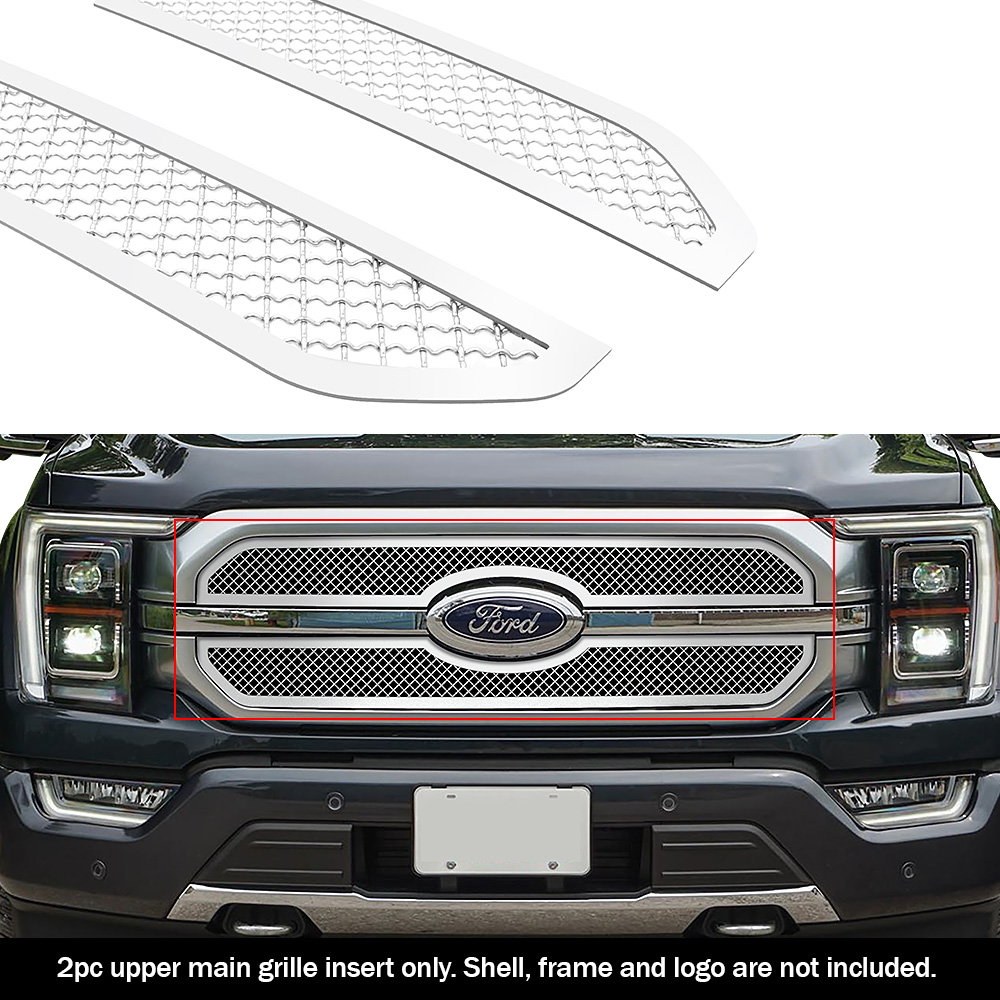 2021-2023 Ford F-150 King Ranch/Platinum Main Upper Wire Mesh Grille