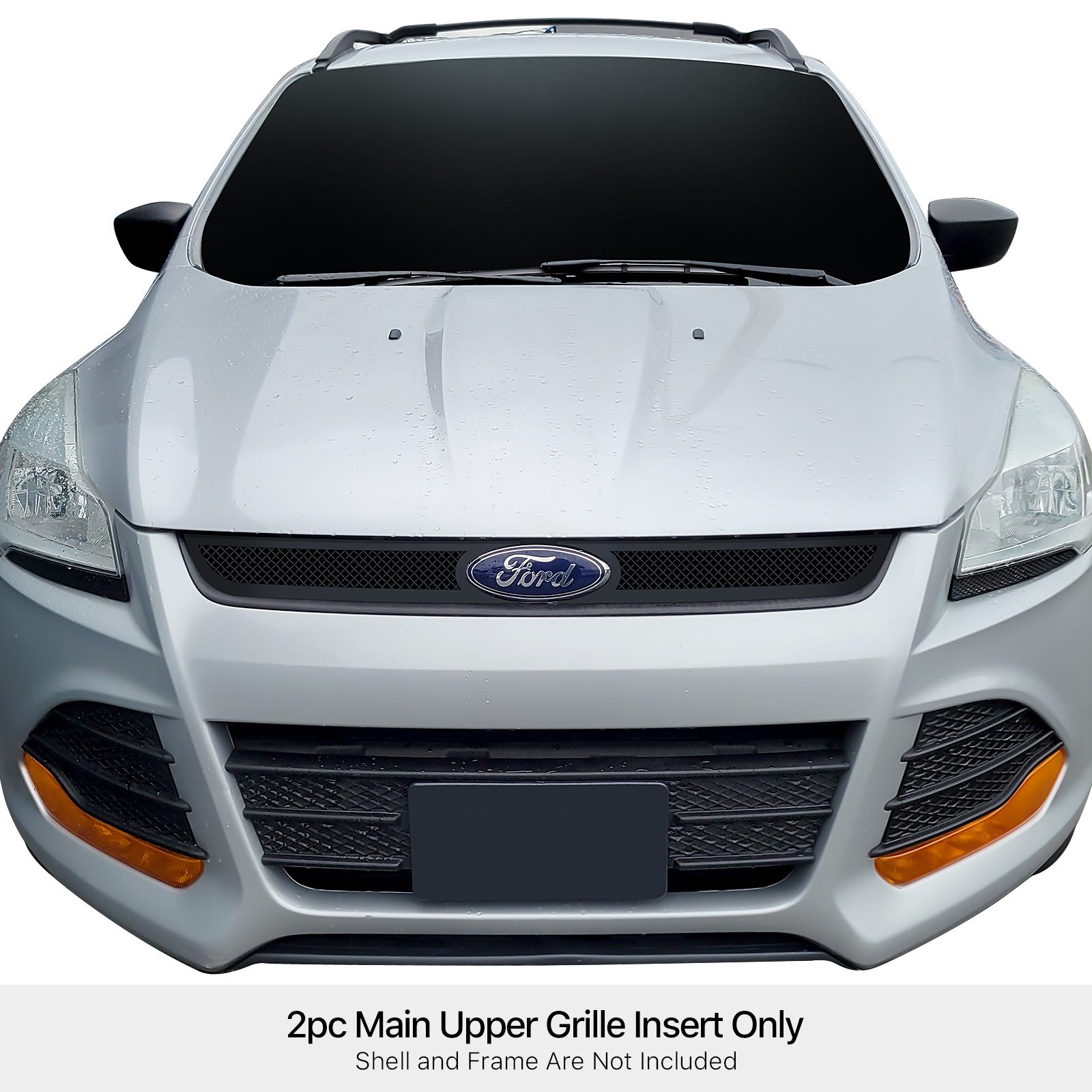 2013-2016 Ford Escape Main Upper Black Wire Mesh Grille