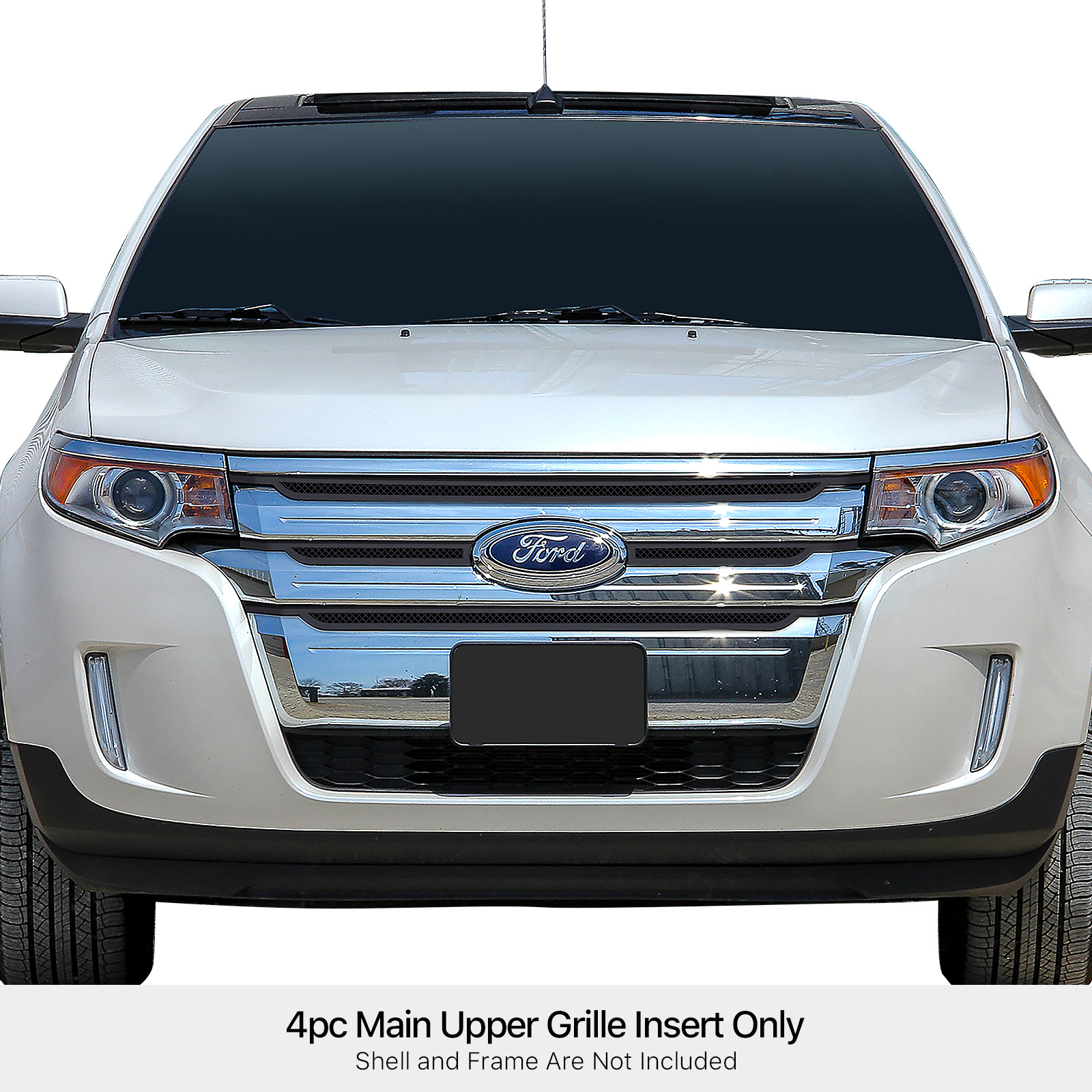 2011-2014 Ford Edge Main Upper Black Wire Mesh Grille