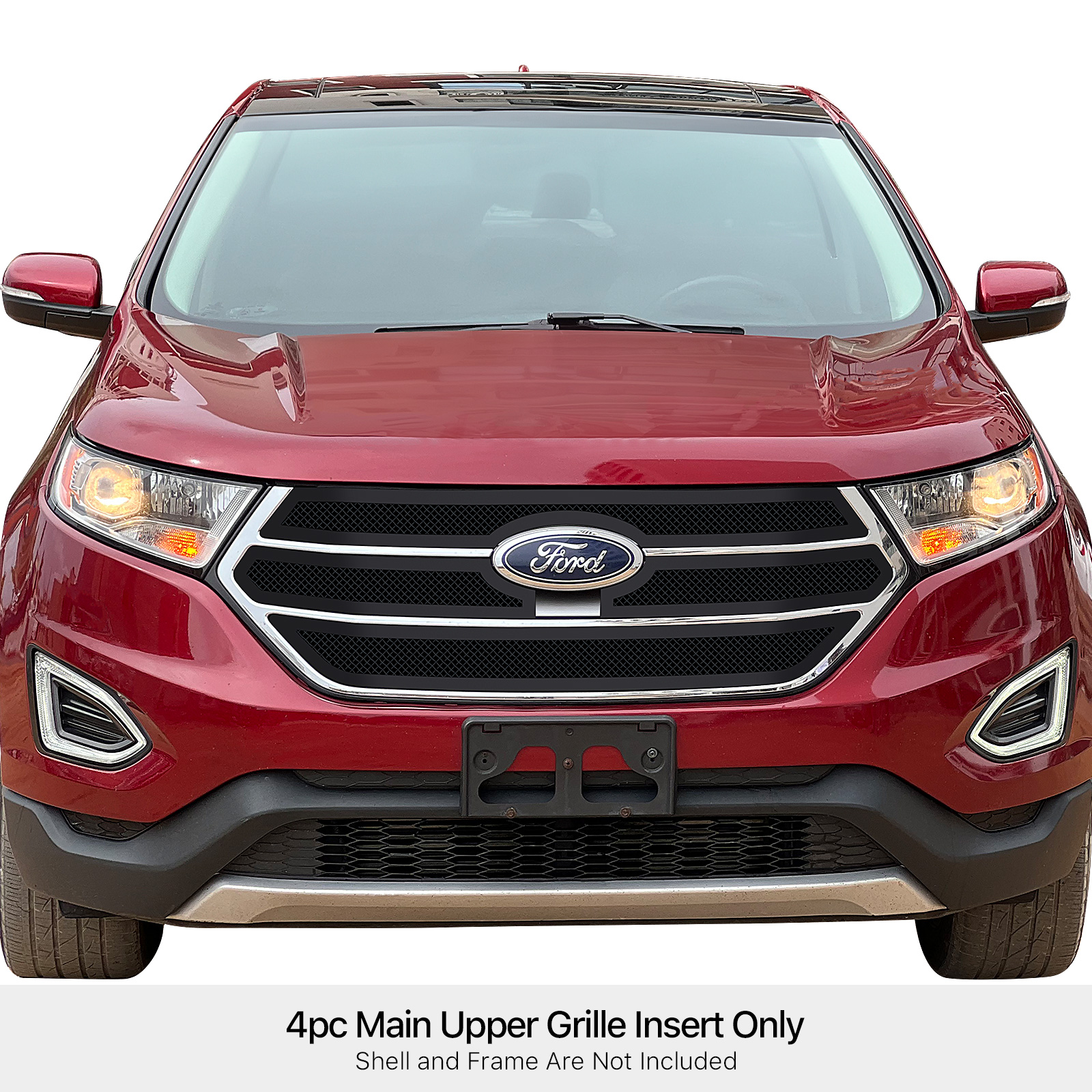 2015-2018 Ford Edge Main Upper Black Wire Mesh Grille