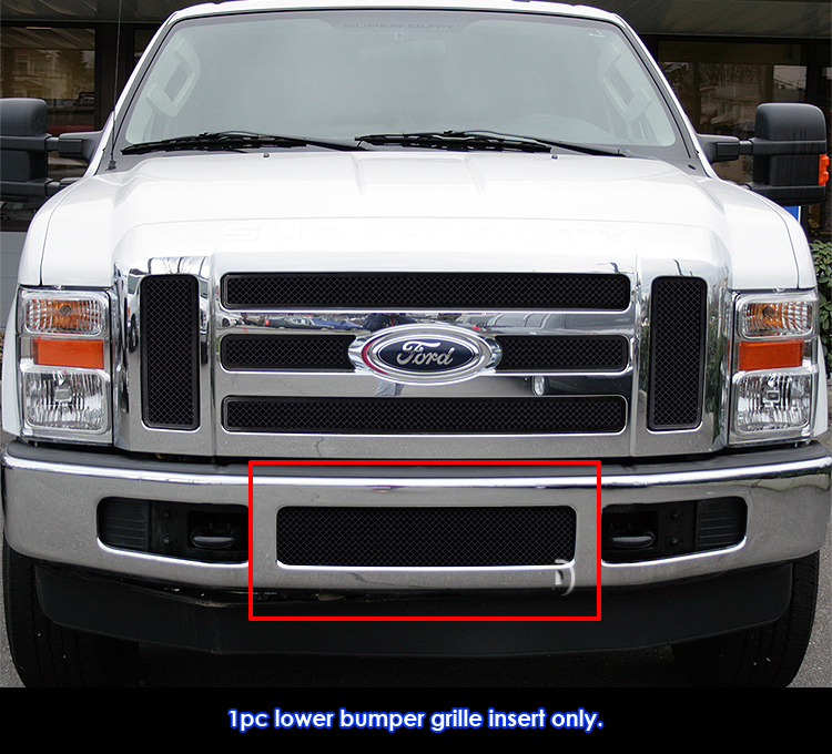 2008-2010 Ford F-250 /2008-2010 Ford F-350 /2008-2010 Ford F-450 /2008-2010 Ford F-550 Lower Bumper Black Wire Mesh Grille