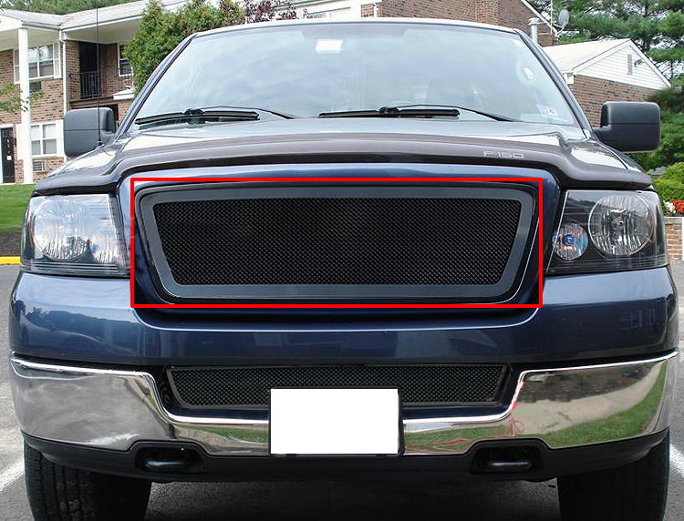 2004-2008 Ford F-150 (Not For FX2 Model) Main Upper Black Wire Mesh Grille