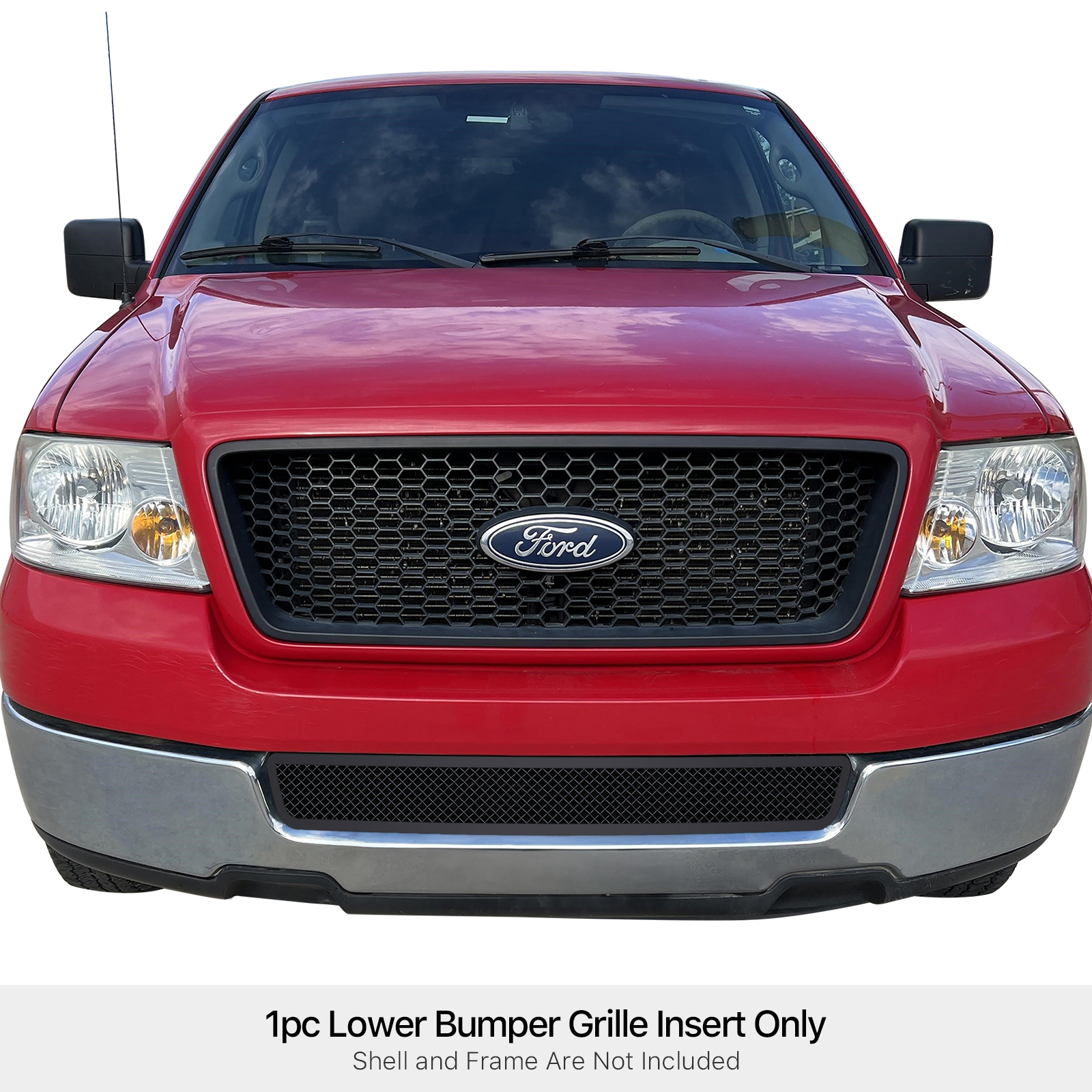 2004-2005 Ford F-150 Lower Bumper Black Wire Mesh Grille