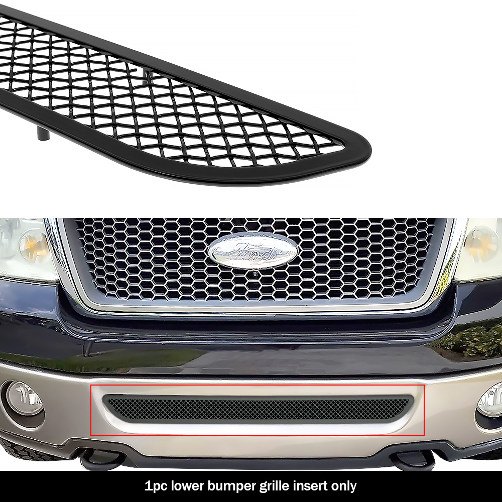 2006-2008 Ford F-150 Lower Bumper Black Wire Mesh Grille