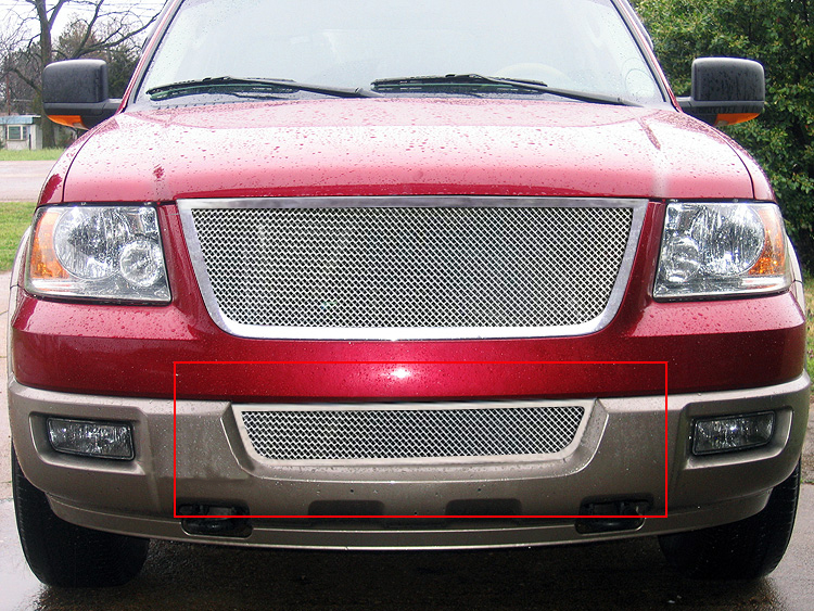 2003-2006 Ford Expedition All Models; Cutting Required for Expedition NBX Lower Bumper Wire Mesh Grille