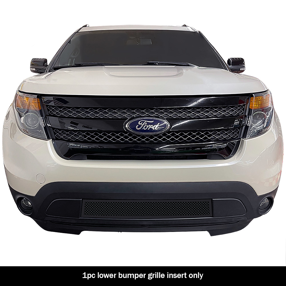 2011-2015 Ford Explorer Lower Bumper Black Wire Mesh Grille