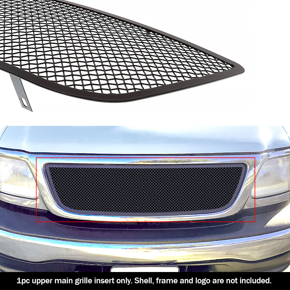 1999-2003 Ford F-150 Bar Style (Without Logo Show)/1999-2003 Ford Lightning F-150 Bar Style (Without Logo Show)/1999-2003 Ford F-150 Harley Davidson Bar Style (Without Logo Show) Main Upper Black Wire Mesh Grille