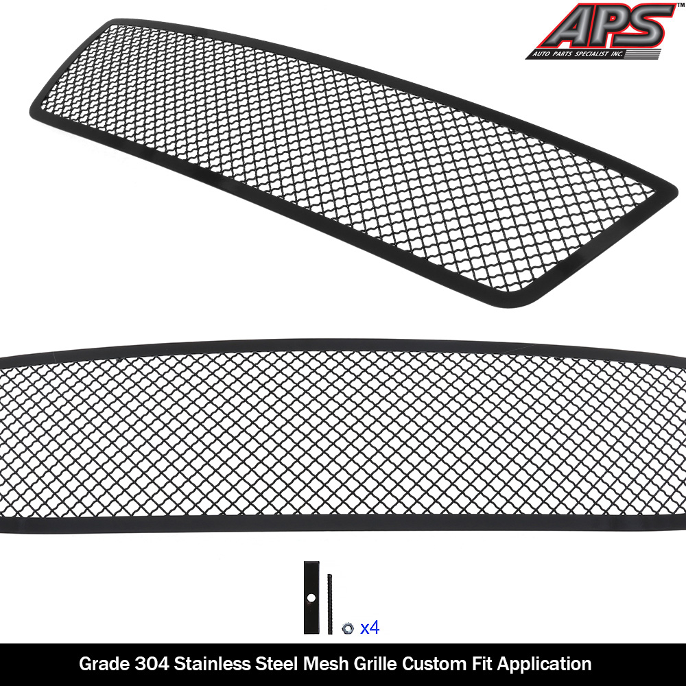 2004-2008 Ford F-150 Honeycomb Style Not For FX2/FX4 and King Ranch Model Main Upper Black Wire Mesh Grille