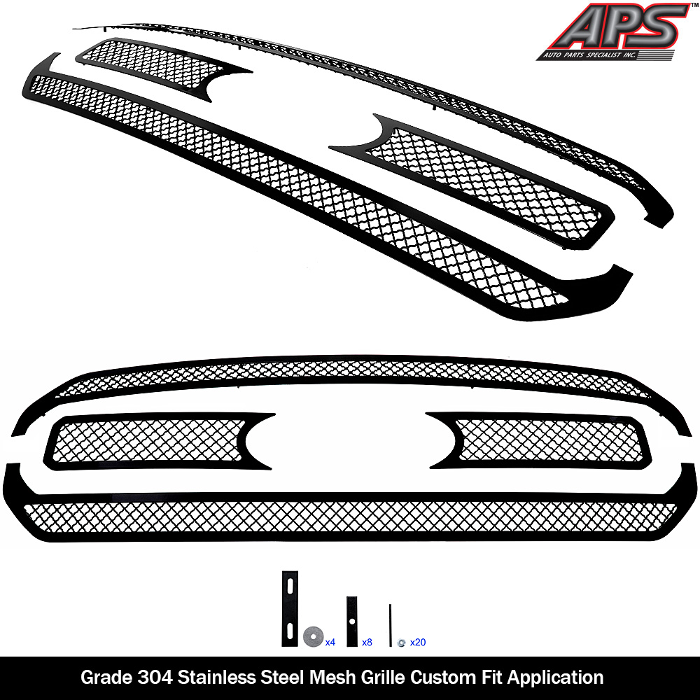 2021-2023 Ford F-150 XL/ 2021-2023 Ford F-150 XLT Main Upper Black Wire Mesh Grille