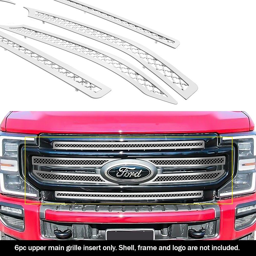 2020-2022 Ford F-250 Lariat/ 2020-2022 Ford F-350 Lariat Main Upper Wire Mesh Grille