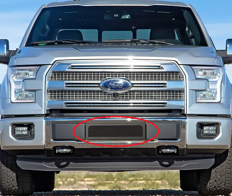 2015-2017 Ford F-150 Lower Bumper Black Wire Mesh Grille