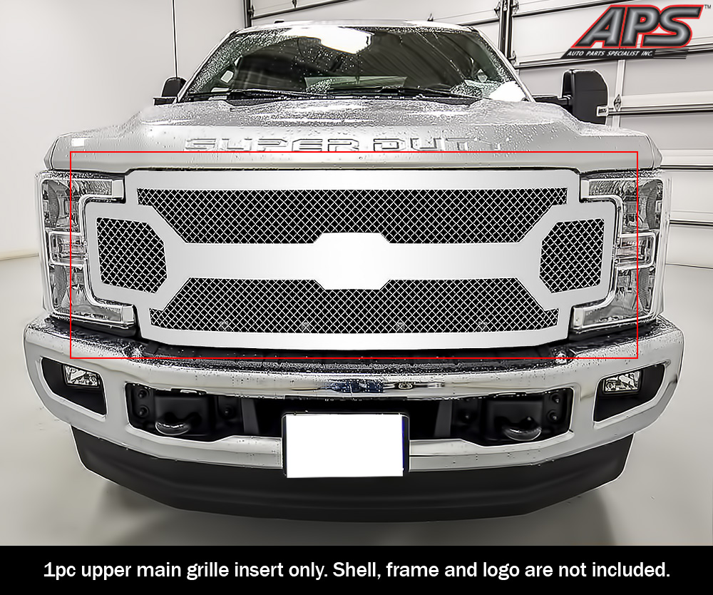 2017-2019 Ford F-250 Without Front Camera/2017-2019 Ford F-350 Without Front Camera/2017-2019 Ford F-450 Without Front Camera/2017-2019 Ford F-550 Without Front Camera Main Upper Wire Mesh Grille