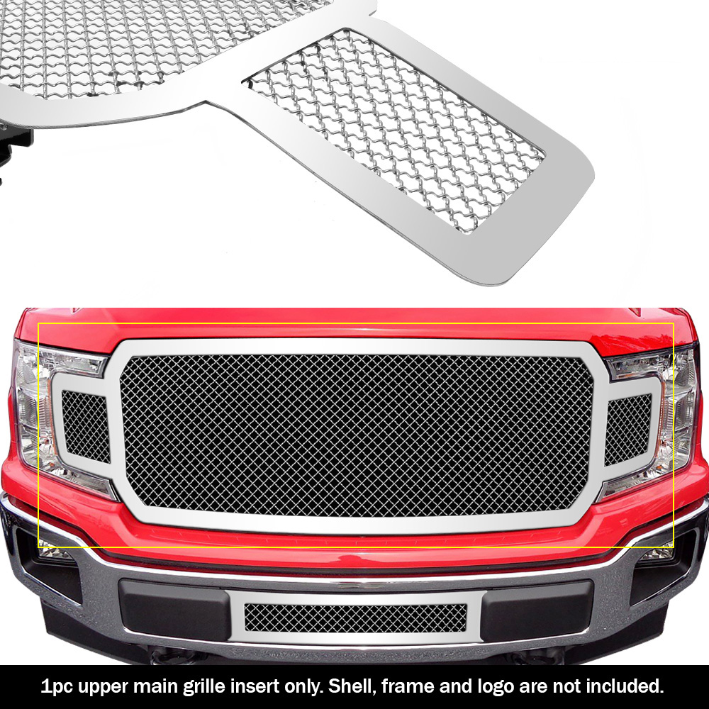 2018-2020 Ford F-150 Without Front Camera Main Upper Wire Mesh Grille