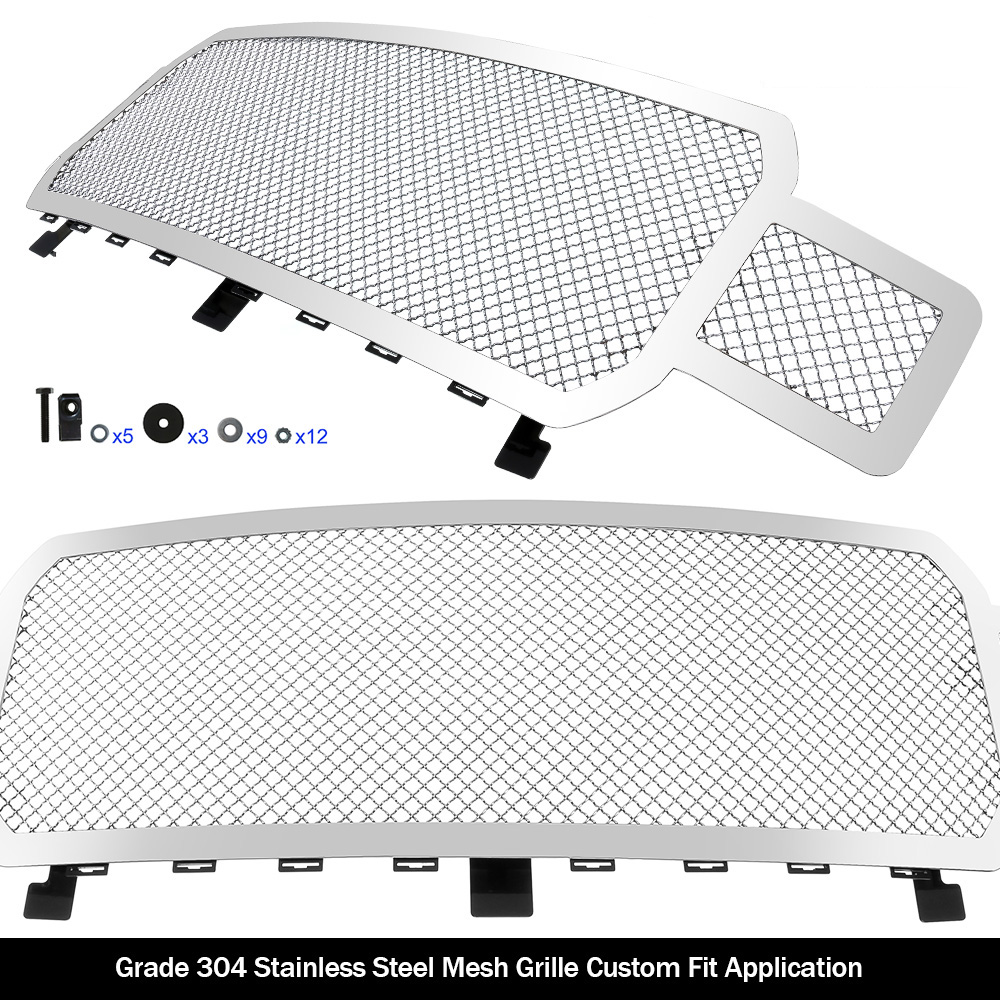 2018-2020 Ford F-150 Without Front Camera Main Upper Wire Mesh Grille