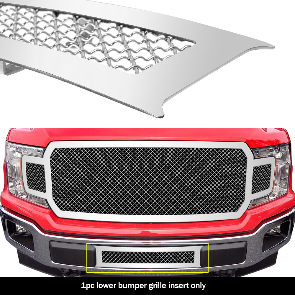 2018-2020 Ford F-150 (drilling may be required for XL/XLT/King Ranch/Plantinum) Lower Bumper Wire Mesh Grille