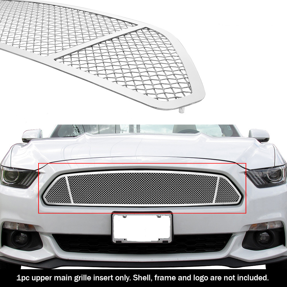 2015-2017 Ford Mustang Only for V6 Base models Main Upper Wire Mesh Grille