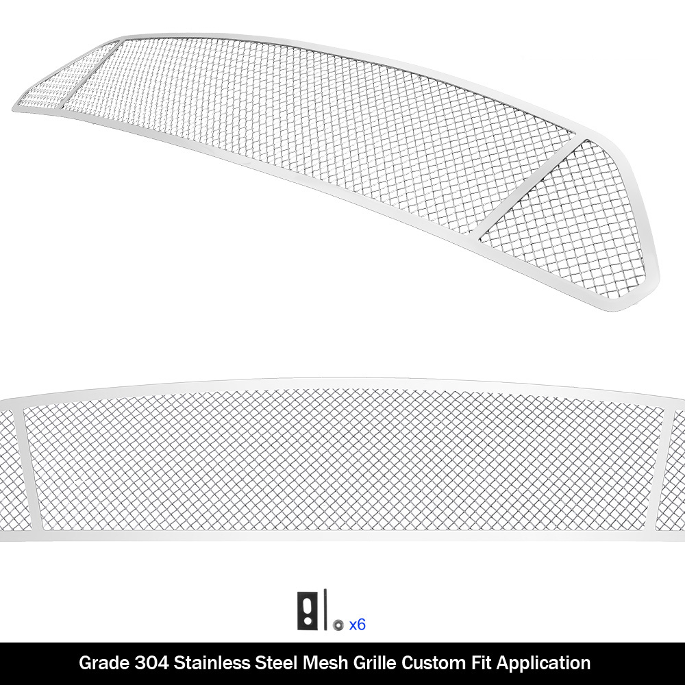 2015-2017 Ford Mustang Only for V6 Base Models Main Upper Wire Mesh Grille