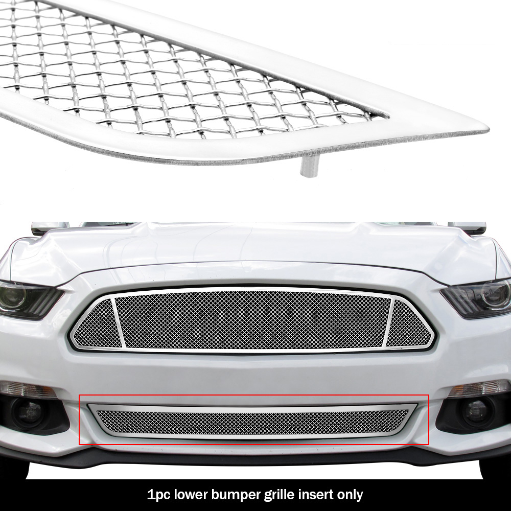 2015-2017 Ford Mustang Base V6 /2015-2017 Ford Mustang Ecoboost V6 Lower Bumper Wire Mesh Grille