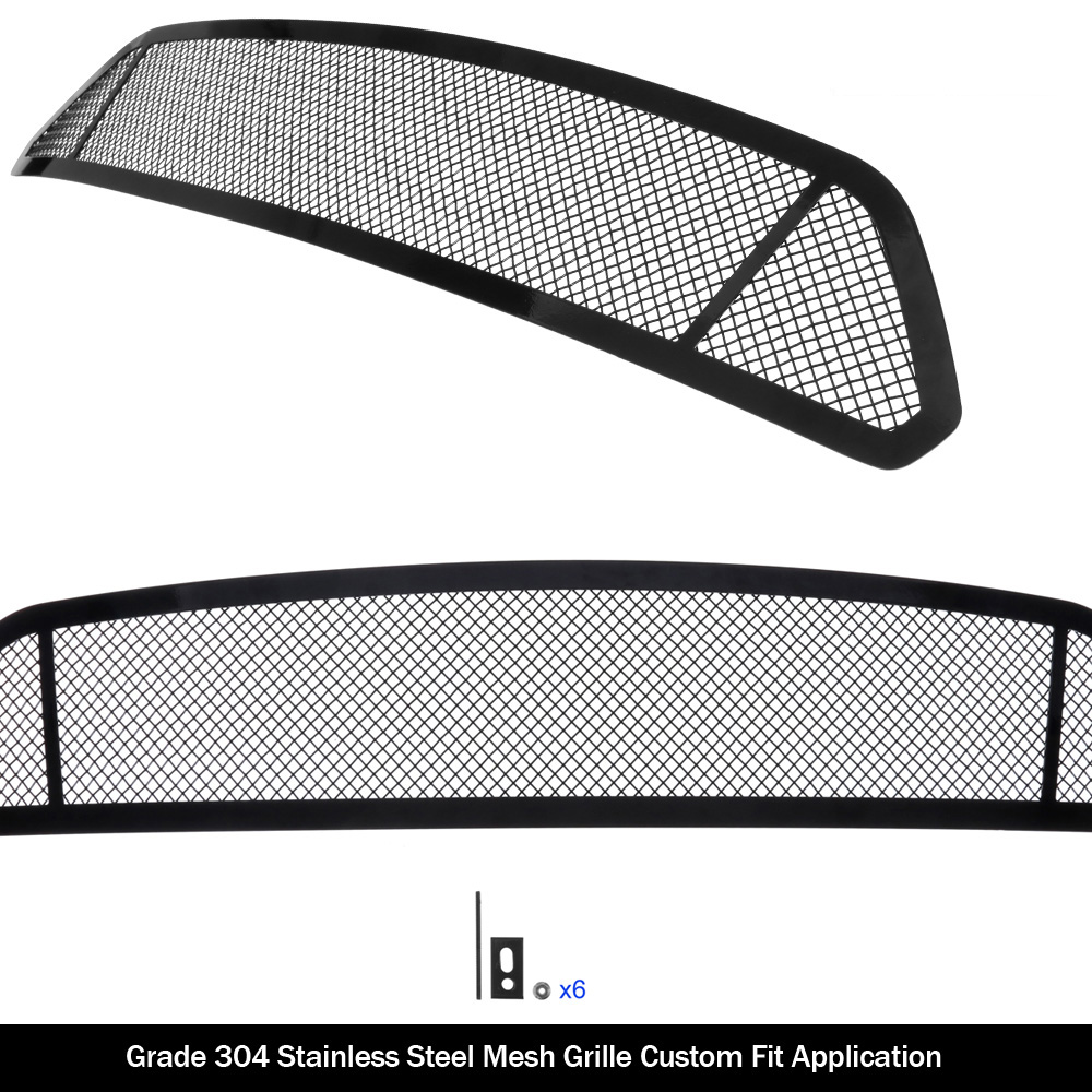 2015-2017 Ford Mustang GT V8 Main Upper Black Wire Mesh Grille