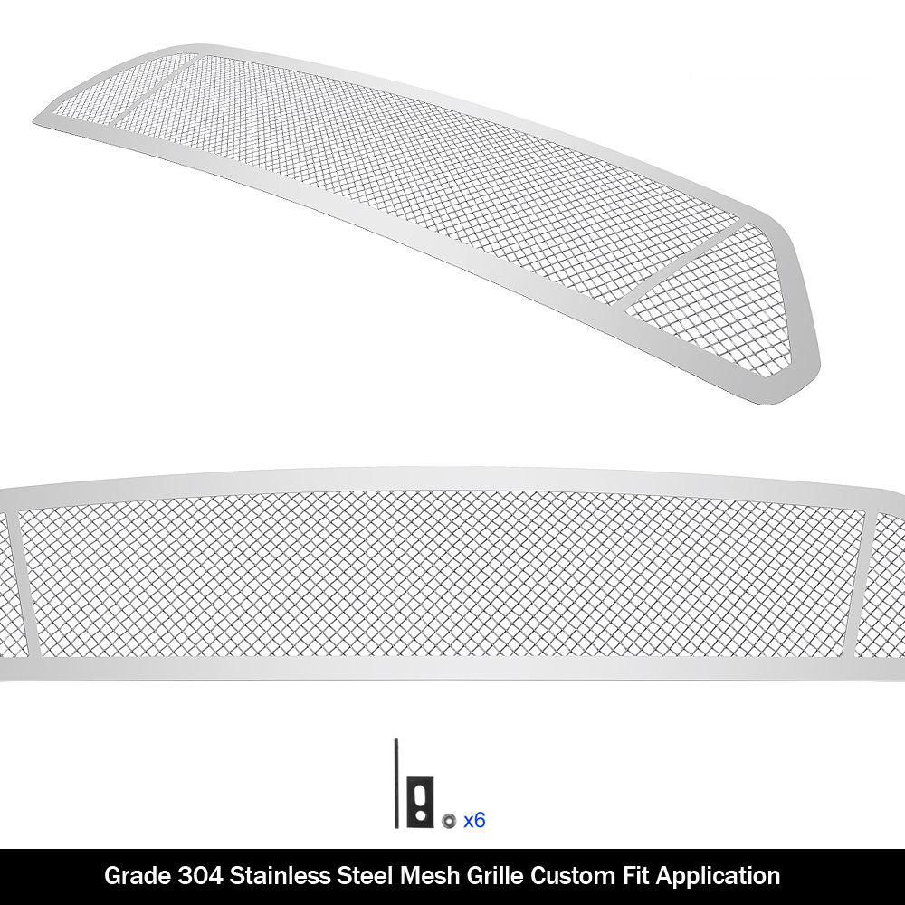 2015-2017 Ford Mustang Only for V8 GT models MAIN UPPER Black Wire Mesh Grille