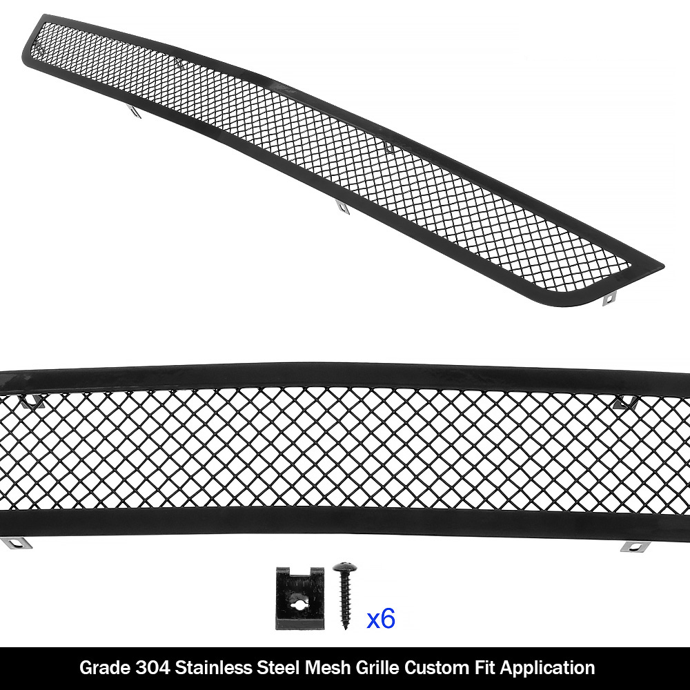 2015-2017 Ford Mustang GT V8 Lower Bumper Black Wire Mesh Grille