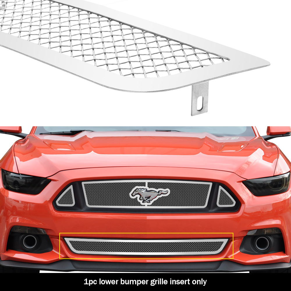 2015-2017 Ford Mustang GT V8 Lower Bumper Wire Mesh Grille