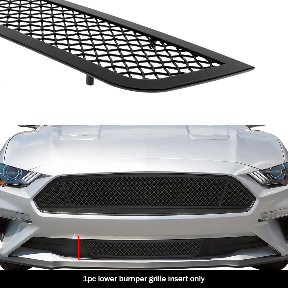 2018-2022 Ford Mustang Lower Bumper Black Wire Mesh Grille