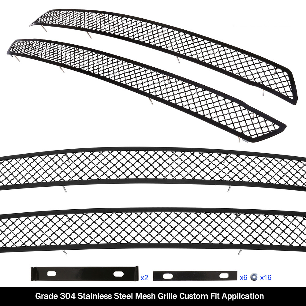 2018-2020 Ford F-150 XL Bar Style/2018-2020 Ford F-150 XLT Bar Style/2018-2020 Ford F-150 Lariat Bar Style Main Upper Black Wire Mesh Grille