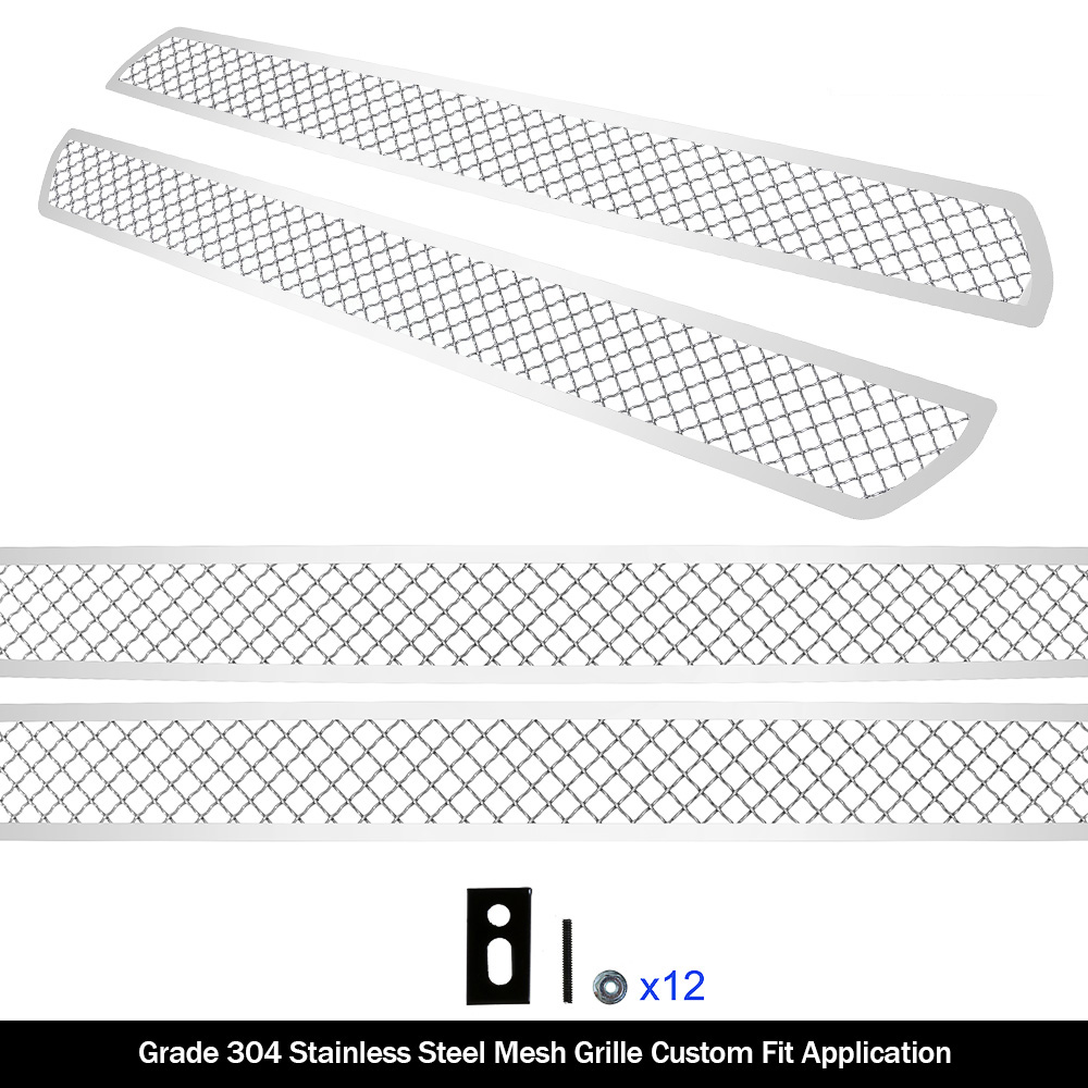2018-2020 Ford F-150 King Ranch Square Mesh Style/2018-2020 Ford F-150 Plantium Square Mesh Style Main Upper Wire Mesh Grille