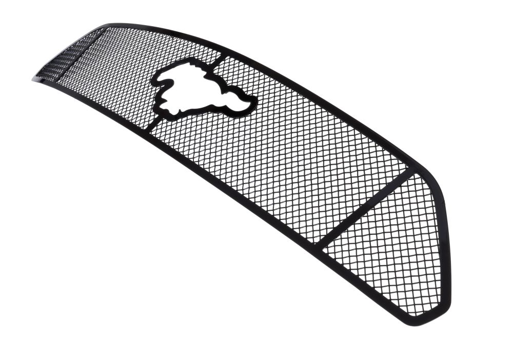 2015-2017 Ford Mustang Only for V6 Base models with logo show MAIN UPPER Black Wire Mesh Grille