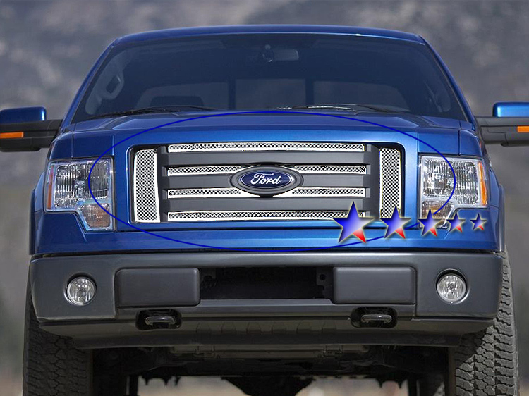 2009-2012 Ford F-150 XL /2009-2012 Ford F-150 XLT /2009-2012 Ford F-150 STX Main Upper Wire Mesh Grille