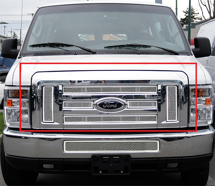 2008-2014 Ford E-Series /2008-2014 Ford Econoline Main Upper Wire Mesh Grille