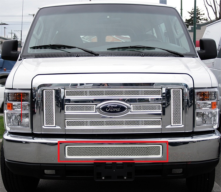 2008-2014 Ford Econoline /2008-2014 Ford E-Series Lower Bumper Wire Mesh Grille