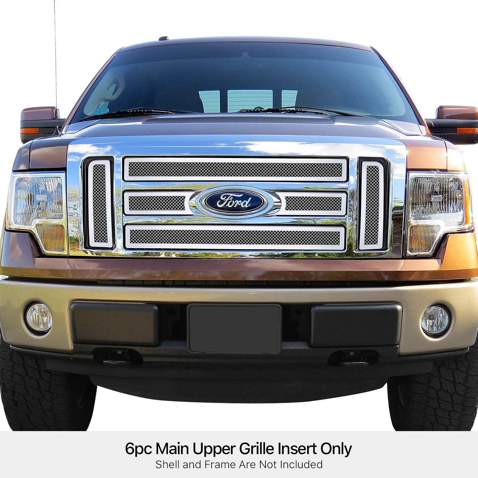 2009-2012 Ford F-150 Lariat /2009-2012 Ford F-150 King Ranch Main Upper Wire Mesh Grille