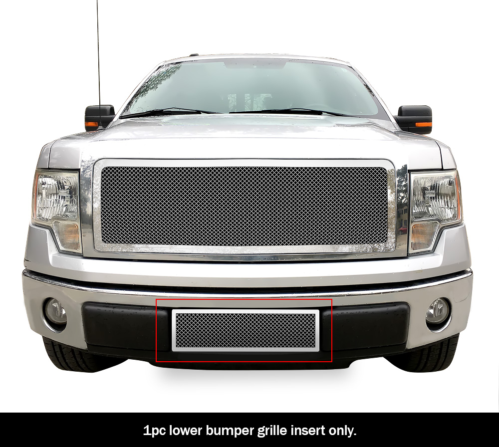 2009-2014 Ford F-150 (Not For Harley Davidson And Raptor) Lower Bumper Wire Mesh Grille