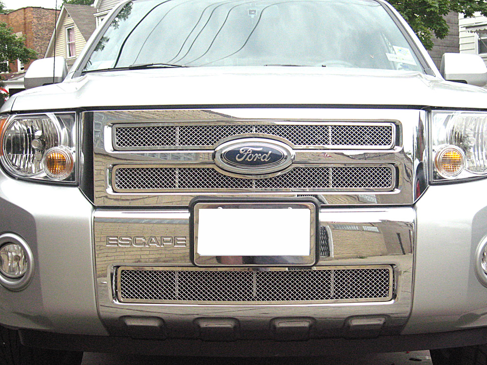 2008-2012 Ford Escape Main Upper + Lower Bumper Wire Mesh Grille