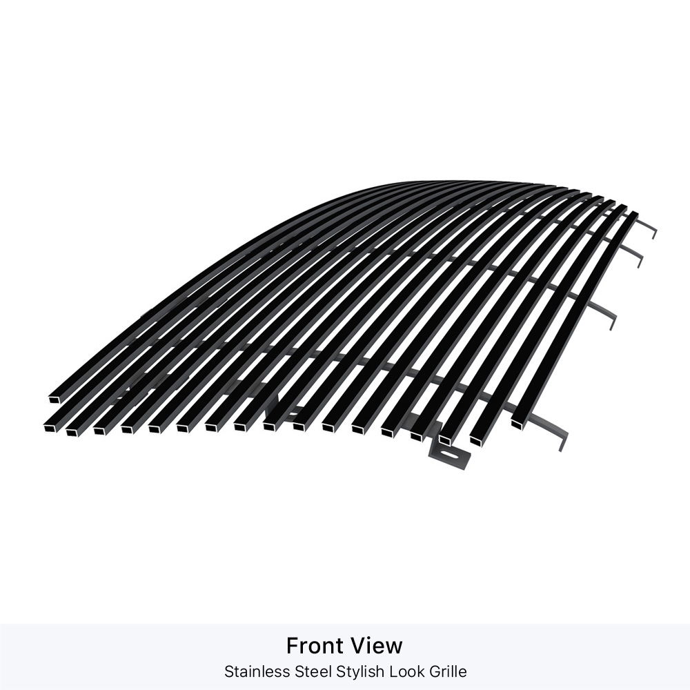 2004-2008 Ford F-150 All Model Main Upper Black Stainless Steel Billet Grille