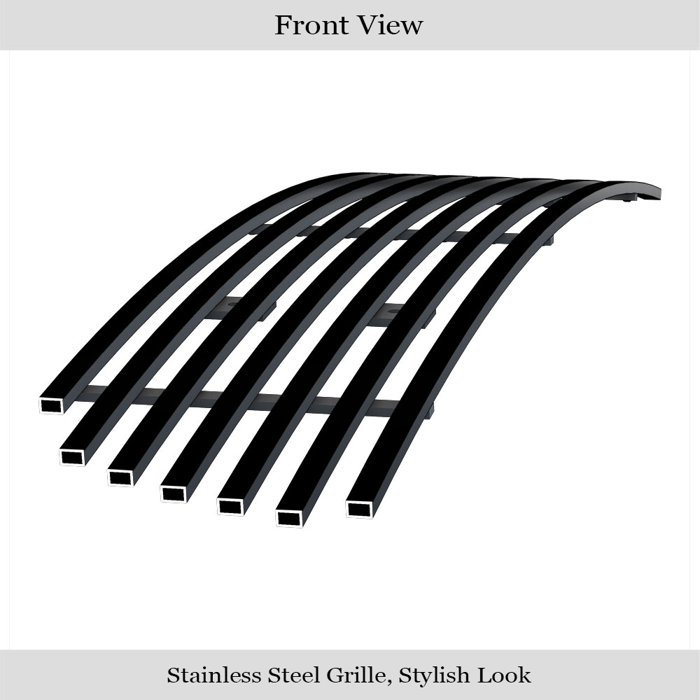 2002-2005 Ford Explorer Not For Sport and Sport Trac Lower Bumper Black Stainless Steel Billet Grille